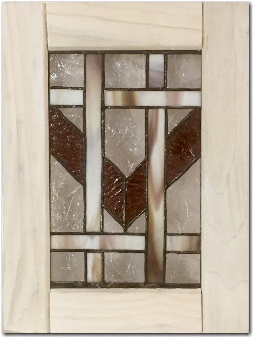 Stained Glass Insert Cabinet Door